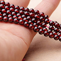 Natural Garnet Beads, Round, January Birthstone & different size for choice, Grade AAAAA, Sold By Lot