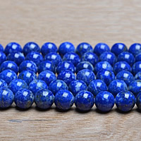 Natural Lapis Lazuli Beads, Round, different size for choice, Grade AAA, Sold By Lot