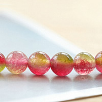 Tourmaline Beads, Round, October Birthstone & different size for choice, Sold By Lot