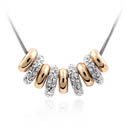 Austrian Crystal Necklace Zinc Alloy with Austrian Crystal plated Sold Per Approx 15.5 Inch Strand