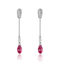 CRYSTALLIZED™ Element Crystal Earring with Zinc Alloy platinum plated with rhinestone Sold By Pair