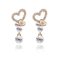 CRYSTALLIZED™ Element Crystal Earring with Zinc Alloy real gold plated Crystal Sold By Pair