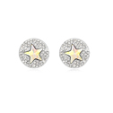 CRYSTALLIZED™ Element Crystal Earring with Zinc Alloy pentagram platinum plated Crystal Transmission Sold By Pair