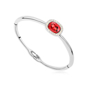 CRYSTALLIZED™ with Zinc Alloy Flat Oval platinum plated Padparadscha Length Approx 7 Inch Sold By PC