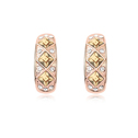 CRYSTALLIZED™ Element Crystal Earring with Zinc Alloy real gold plated Crystal Golden Shadow Sold By Pair