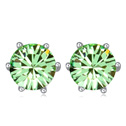 CRYSTALLIZED™ Element Crystal Earring with Zinc Alloy platinum plated Peridot Sold By Pair