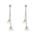 CRYSTALLIZED™ Element Crystal Earring with Zinc Alloy platinum plated Crystal Transmission Sold By Pair