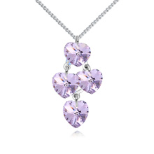 Элемента Сваровски Crystal ожерелье, сваровский, с цинковый сплав, с 5cm наполнитель цепи, покрытый платиной, 40cm, Продан через Приблизительно 15.75 дюймовый Strand