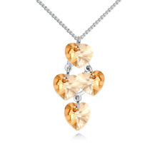 Элемента Кристалл АА класса Crystal ожерелье, сваровский, с цинковый сплав, с 5cm наполнитель цепи, покрытый платиной, 40cm, Продан через Приблизительно 15.75 дюймовый Strand