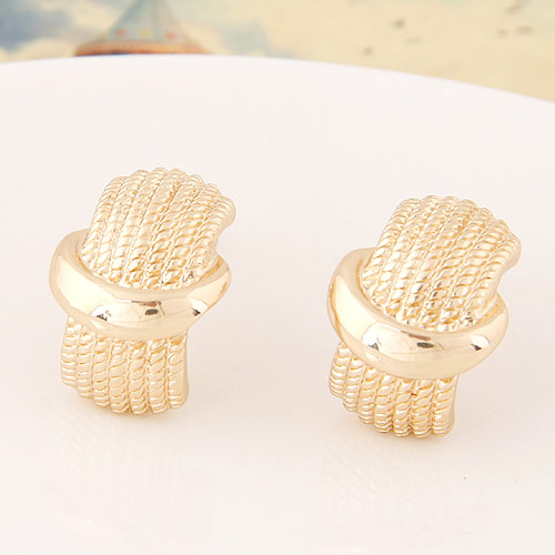 Tibetan Style Stud Earring, gold color plated, lead & cadmium free, 20x10mm, Sold By Pair