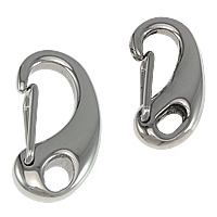 Stainless Steel Key Clasp, different size for choice, original color, 10PCs/Lot, Sold By Lot
