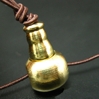 3 Holes Guru Beads Brass Buddhist jewelry original color nickel lead & cadmium free 12mm Approx 3mm Sold By Lot