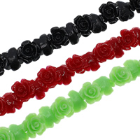 Synthetic Coral Beads Flower & layered mixed colors Approx 1mm Length Approx 11.8 Inch Sold By Bag