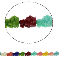 Synthetische Korallen Perlen, Elephant, gemischte Farben, 15x20x13mm, Bohrung:ca. 1mm, Länge:ca. 15.5 ZollInch, 5SträngeStrang/Tasche, ca. 20PCs/Strang, verkauft von Tasche