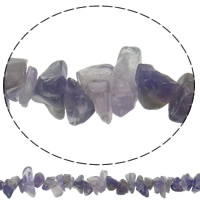 Natural Amethyst Beads, Chips, February Birthstone, 4-11mm, Hole:Approx 1mm, Length:Approx 34.5 Inch, 10Strands/Bag, Approx 320PCs/Strand, Sold By Bag