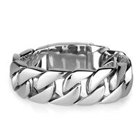 Stainless Steel Bracelet, different length for choice & twist oval chain, 24mm, Sold By Strand