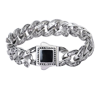Stainless Steel Bracelet twist oval chain & enamel Length Approx 8 Inch Sold By Lot