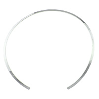 Ожерелье Мода Choker, Нержавеющая сталь 304, оригинальный цвет, 4mm, внутренний диаметр:Приблизительно 146x139mm, длина:Приблизительно 16 дюймовый, 5ПК/Лот, продается Лот