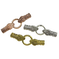 Zinc Alloy Snap Clasp Snake plated with end cap & blacken nickel lead & cadmium free 74mm Approx 9mm Sold By Lot