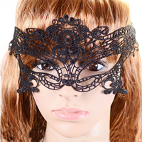 Máscara gótica de ojos, Encaje, estilo gótico, más colores para la opción, 320x100mm, longitud:aproximado 13.8 Inch, 30PCs/Grupo, Vendido por Grupo