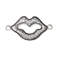 Zinc Alloy Connector Setting Lip antique silver color plated 1/1 loop nickel lead & cadmium free Approx 2mm Sold By Lot