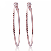 Gets® Jewelry Earring Brass rose gold color plated nickel lead & cadmium free Sold By Pair