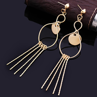 Gets® Jewelry Earring, Brass, stainless steel post pin, 18K gold plated, nickel, lead & cadmium free, 22x100mm, Sold By Pair