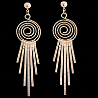 Gets® Jewelry Earring, Brass, stainless steel post pin, 18K gold plated, nickel, lead & cadmium free, 27x95mm, Sold By Pair