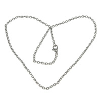 Stainless Steel Necklace Chain, oval chain, original color, 3.80x3x1mm, Length:Approx 17 Inch, 50Strands/Lot, Sold By Lot
