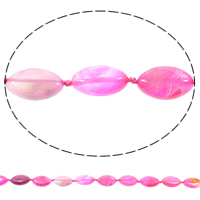 Naturlige Lace Agate perler, blonde agat, Flad Oval, lyse rosenrødt, 11x19x6.50mm, Hole:Ca. 1mm, Længde Ca. 16 inch, 5Strands/Bag, Ca. 18pc'er/Strand, Solgt af Bag