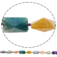 Natural Dragon Veins Agate Beads Rectangle mixed colors Approx 1mm Length Approx 16 Inch Approx Sold By Bag