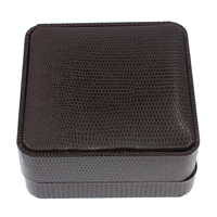 Leder Armbandkasten, PU Leder, mit Karton & Baumwollsamt, Quadrat, dunkle Kaffee-Farbe, 90x42mm, 10PCs/Tasche, verkauft von Tasche