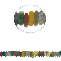 Φυσικό χάντρες Agate Rainbow, Rainbow Agate, πολύπλευρη, 21x7x6mm-30x8x6mm, Τρύπα:Περίπου 1mm, Περίπου 41PCs/Strand, Sold Per Περίπου 15.7 inch Strand