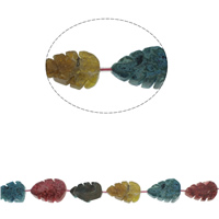 Agate Beads Leaf mixed colors - Approx 1mm Approx Sold Per Approx 16.1 Inch Strand