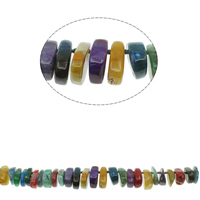 Natural Crackle Agate Beads, mixed colors, 17x22x11mm-20x32x12mm, Hole:Approx 1mm, Approx 45PCs/Strand, Sold Per Approx 20 Inch Strand
