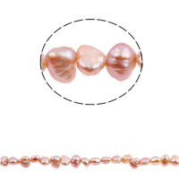 Perles nacres baroques de culture d'eau douce , perle d'eau douce cultivée, naturel, rose pourpre, 3-4mm, Trou:Environ 0.8mm, Vendu par Environ 14.5 pouce brin