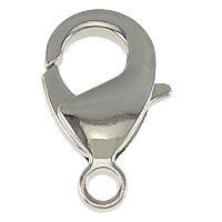 Brass Lobster Clasp platinum color plated nickel lead & cadmium free Approx 3mm Sold By Lot