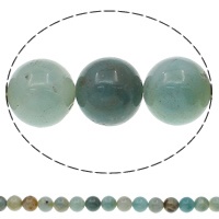 Natürliche Regenbogen Achat Perlen, Amazonit, rund, verschiedene Größen vorhanden, Bohrung:ca. 1mm, Länge:ca. 15.7 ZollInch, verkauft von Tasche