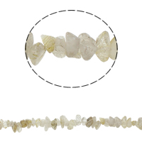 Gemstone Chips, Quartz, 5-8mm, Hole:Approx 0.8mm, Approx 10PCs/Strand, Sold Per Approx 34.6 Inch Strand