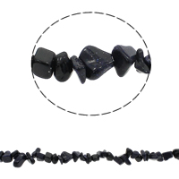 Gemstone Chips, Blue Goldstone, 5-8mm, Hole:Approx 0.8mm, Approx 260PCs/Strand, Sold Per Approx 33.8 Inch Strand