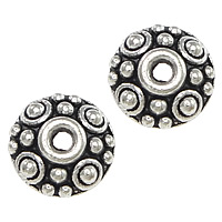 Tibetan Style Bead Cap, antique silver color plated, nickel, lead & cadmium free, 8x8x3mm, Hole:Approx 1.5mm, 1000PCs/Lot, Sold By Lot
