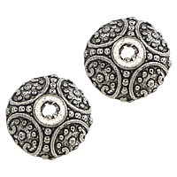 Tibetan Style Bead Cap, Dome, antique silver color plated, nickel, lead & cadmium free, 10x10x3.50mm, Hole:Approx 1mm, 1000PCs/Lot, Sold By Lot