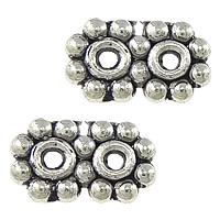 Zinc Alloy Flower antique silver color plated  nickel lead & cadmium free Approx 1mm Sold By Lot