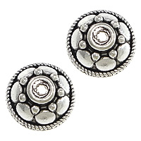 Zinc Alloy Bead Cap Dome antique silver color plated nickel lead & cadmium free Approx 1.5mm Sold By Lot