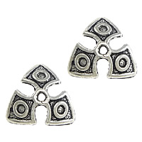 Tibetan Style Bead Cap, Flower, antique silver color plated, nickel, lead & cadmium free, 15x15x8mm, Hole:Approx 2mm, 1000PCs/Lot, Sold By Lot