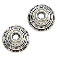 Zinc Alloy Bead Cap Dome antique silver color plated nickel lead & cadmium free Approx 2mm Sold By Lot