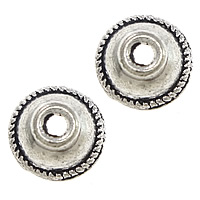 Tibetan Style Bead Cap, Dome, antique silver color plated, nickel, lead & cadmium free, 8x8x4mm, Hole:Approx 2mm, 1000PCs/Lot, Sold By Lot