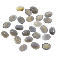 Lace Agate Cabochon Flat Oval flat back grey Sold By Bag