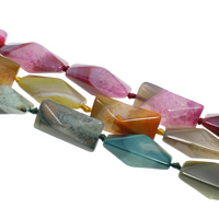Natural Dragon Veins Agate Beads Rectangle faceted mixed colors Approx 1mm Length Approx 16.1 Inch Approx Sold By Bag