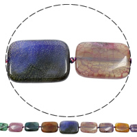 Natural Dragon Veins Agate Beads Rectangle graduated beads mixed colors 15-30mm 20-40mm Approx 1mm Length Approx 20.4 Inch Approx Sold By Bag